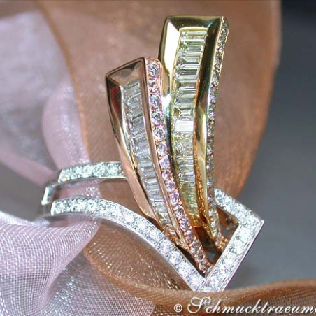 Extraordinary Diamond "Belt" Ring