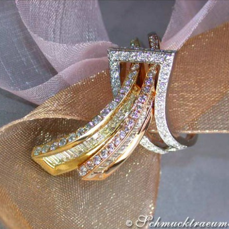 Extraordinary Diamond "Belt" Ring