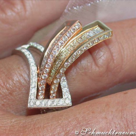 Extraordinary Diamond "Belt" Ring