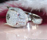 Huge Diamond Panther Ring