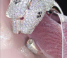 Huge Diamond Panther Ring