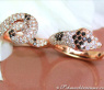 Splendid Diamond Double Snake Ring