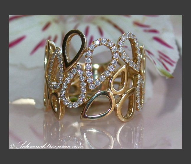 Casual Smart Diamond Pear Style Ring Casual Smart Diamond Pear Style Ring