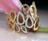 Casual Smart Diamond Pear Style Ring