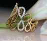 Casual Smart Diamond Pear Style Ring