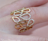 Casual Smart Diamond Pear Style Ring