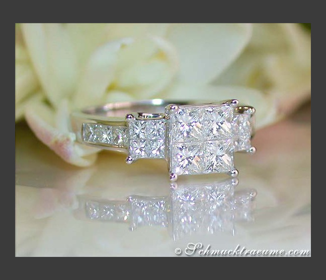 Exquisite Princess Diamond Ring Exquisite Princess Diamond Ring