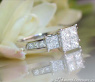 Exquisite Princess Diamond Ring