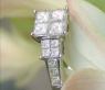 Exquisite Princess Diamond Ring