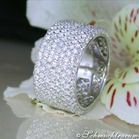 Extra Wide Diamond Eternity Ring (4,49 ct.)