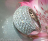 Heavy Diamond Pave Ring in White gold 18k