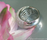 Heavy Diamond Pave Ring in White gold 18k