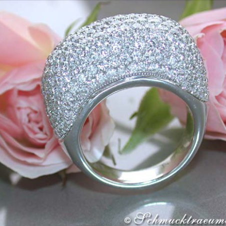 Stately Diamond Dome Ring