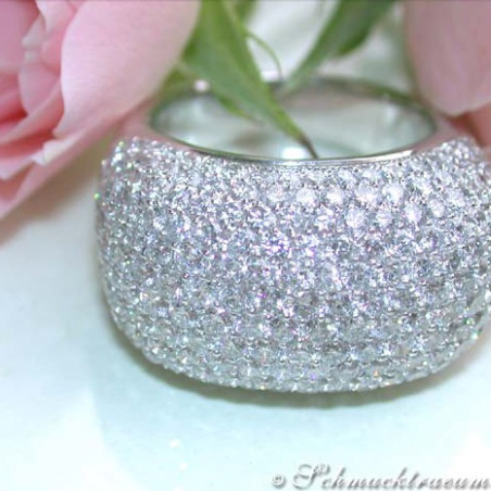 Stately Diamond Dome Ring