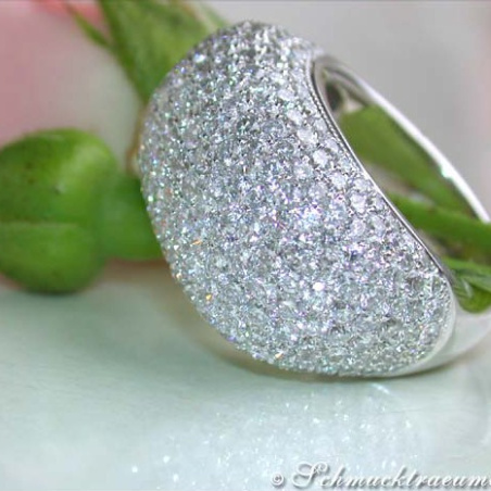 Stately Diamond Dome Ring