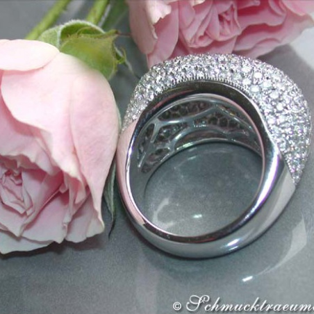 Stately Diamond Dome Ring
