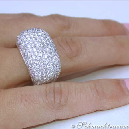 Stately Diamond Dome Ring
