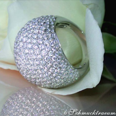 High-end Diamond Dome Ring