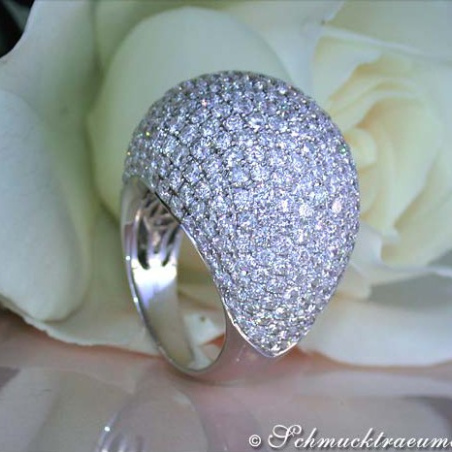 High-end Diamond Dome Ring