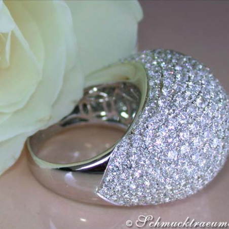 High-end Diamond Dome Ring