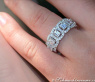 Magnificent Diamond Eternity Ring (Emerald & Brilliant Cut)