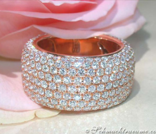 Exquisite Diamond Eternity Ring in Rose gold
