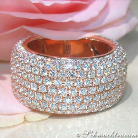 Exquisite Diamond Eternity Ring in Rose gold