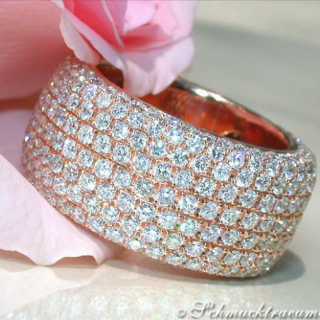 Exquisite Diamond Eternity Ring in Rose gold