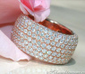 Exquisite Diamond Eternity Ring in Rose gold