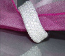 Curved Diamond Ring in White gold 18k