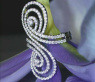 Pretty Diamond Ring in an Unique Design