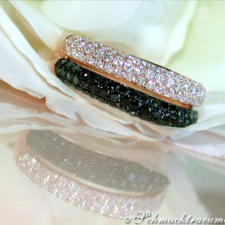 Understated Black & White Diamond Ring