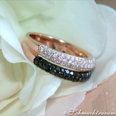 Understated Black & White Diamond Ring