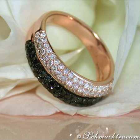 Understated Black & White Diamond Ring