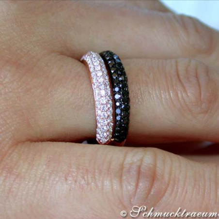 Understated Black & White Diamond Ring