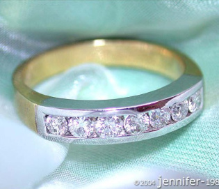 Timeless Diamond Band (Two Tone Finish)