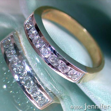 Timeless Diamond Band (Two Tone Finish)