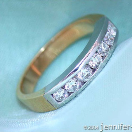 Timeless Diamond Band (Two Tone Finish)
