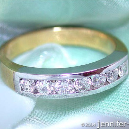 Timeless Diamond Band (Two Tone Finish)