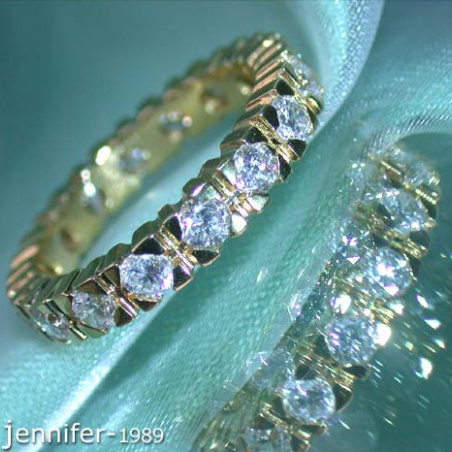 Classic Diamond Eternity Ring in Yellow Gold 18k