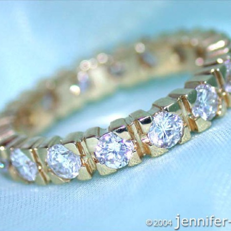 Classic Diamond Eternity Ring in Yellow Gold 18k