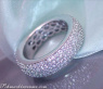 Attractive Diamond Eternity Ring in White gold 18k