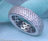 Attractive Diamond Eternity Ring in White gold 18k