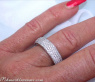 Attractive Diamond Eternity Ring in White gold 18k