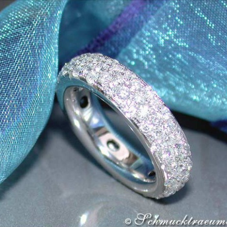Magnificent Diamond Pave Eternity Ring