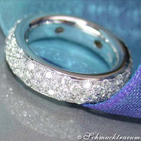 Magnificent Diamond Pave Eternity Ring