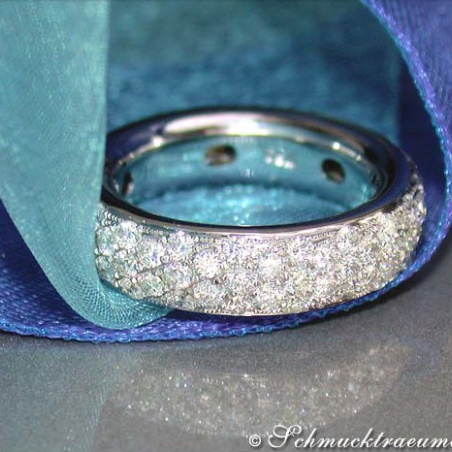 Magnificent Diamond Pave Eternity Ring