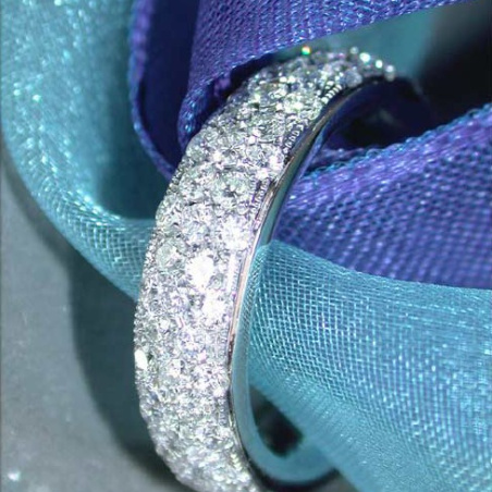 Magnificent Diamond Pave Eternity Ring