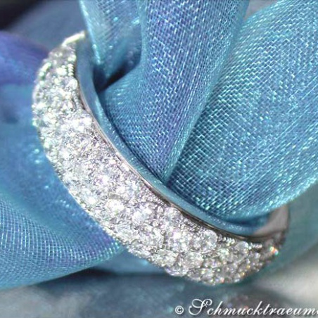 Magnificent Diamond Pave Eternity Ring