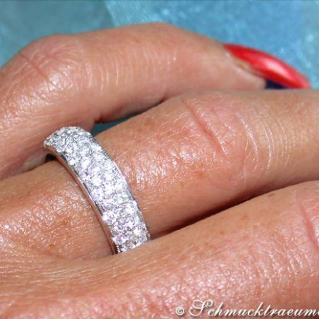 Magnificent Diamond Pave Eternity Ring